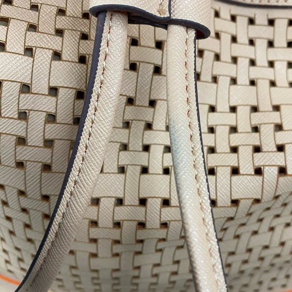 Big Buddha Light Pink Cream Orange Drawstring Shoulder Bag - Picture 14 of 16